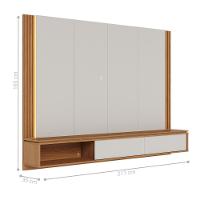 Mesa Sala De Estar Com Home Reno Off White Matte Freijo - 5