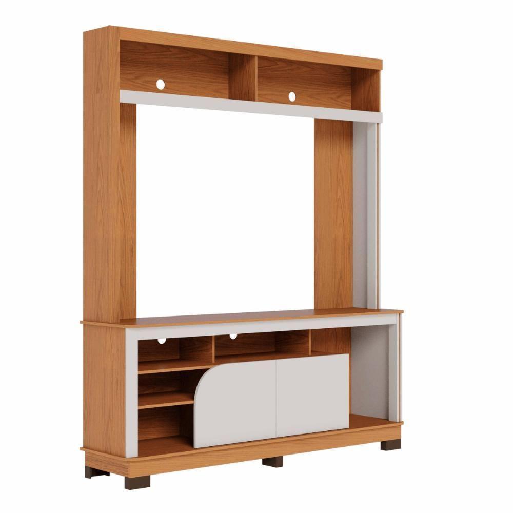 Estante Para Sala De Estar Nassau Freijo Off White Matte - 3