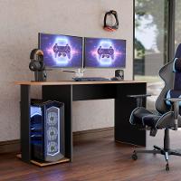 Mesa Escrivaninha Gamer Valorant Com Espaço Para Gabinetes E Monitores Estilo Moderno - 1