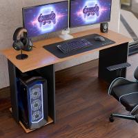 Mesa Escrivaninha Gamer Valorant Com Espaço Para Gabinetes E Monitores Estilo Moderno - 2