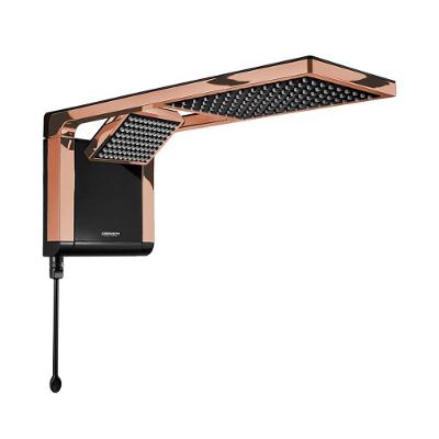 Chuveiro Acqua Duo Ultra Preto Rose Gold 7800W Lorenzetti 220V