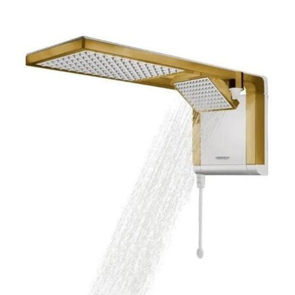 Chuveiro Ducha Acqua Duo Ultra Branco Matte Gold 7800w Lorenzetti 220V - 4