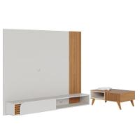 Mesa Sala De Estar Com Home Reno Off White Matte Freijo - 1
