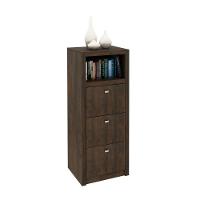 Gaveteiro Para Pasta Suspensa Com 3 Gavetas Multimóveis Vcr25026 Rustico Rústico - 1