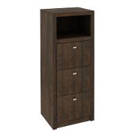 Gaveteiro Para Pasta Suspensa Com 3 Gavetas Multimóveis Vcr25026 Rustico Rústico - 2