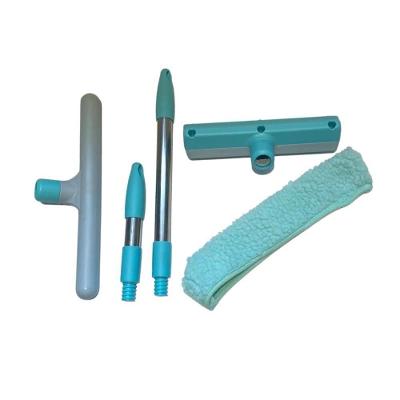 Rodo Mop Limpa Vidros Kit Limpador Janelas Portas Profissional Com Acessórios Sacada Articulado Micro Fibra