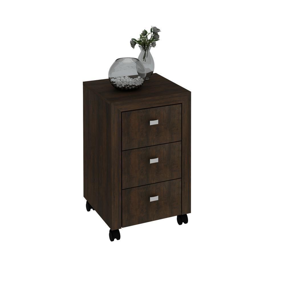 Gaveteiro Com Rodízios Multimóveis Vcr25018 Rustico Rústico - 1