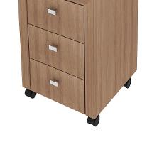 Gaveteiro Com Rodízios Multimóveis Vcr25018 Amendoa Amêndoa - 3