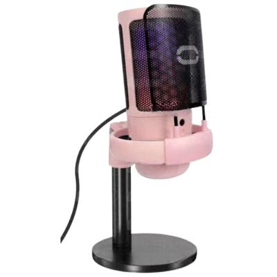 Microfone Gamer Rgb Usb Mt1060r Rosa ? áudio Profissional Com Estilo único