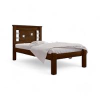 Cama Solteiro Com Cabeceira Flex Lavínia Malbec E Off White - 2