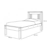 Cama Solteiro Sophia Malbec E Off White Com Colchão - 4