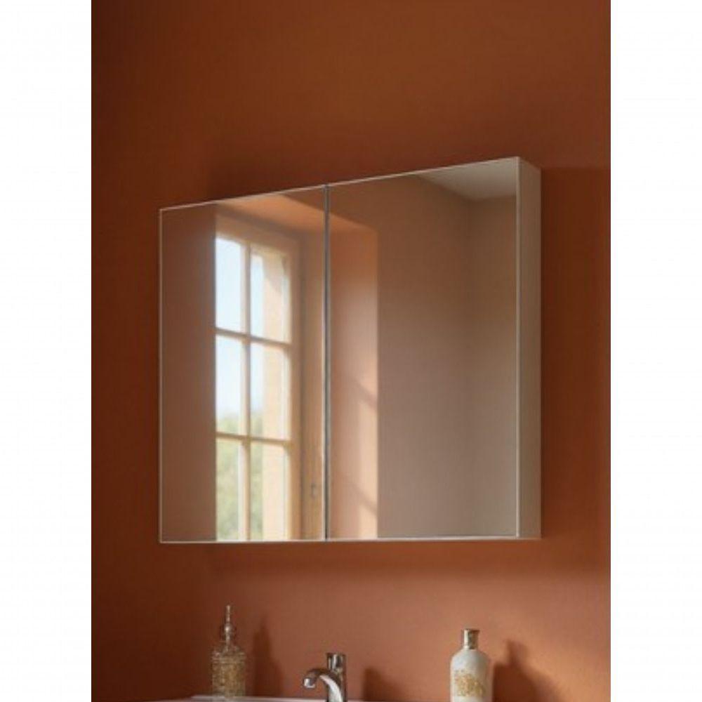 Gabinete Para Banheiro Com Cuba E Armario 80cm Mdf Rosa Dubai - On Móveis - 6