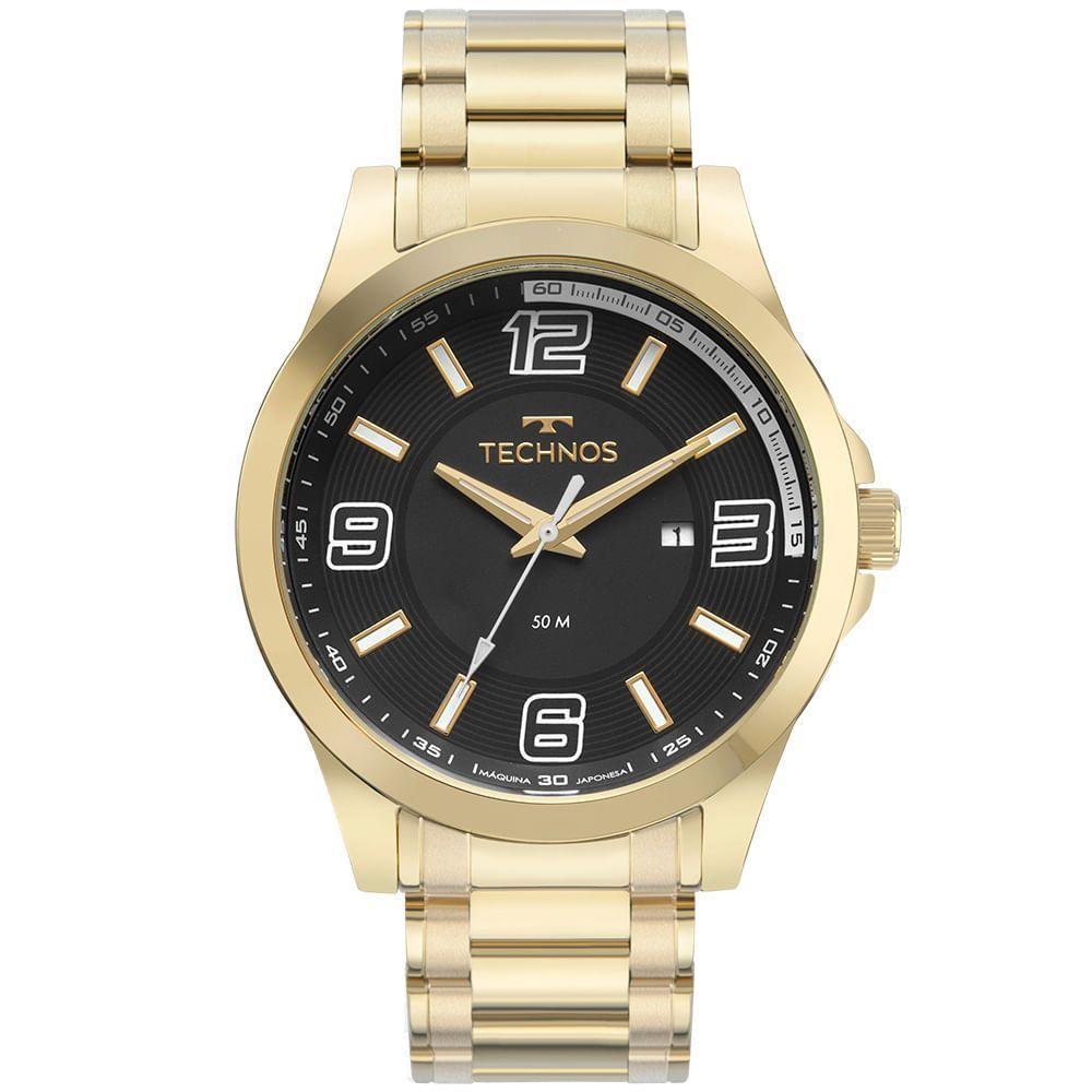 Relógio Technos Masculino Racer Dourado - 2115nba/1d 2115nba/1d - 1