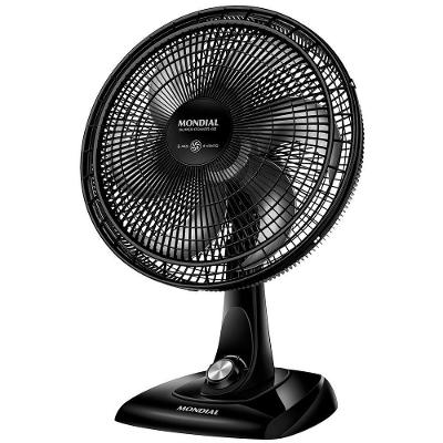 Ventilador de Mesa Mondial 140W 40cm 6 Pás 3 Velocidades Preto VSP-40-B 110V