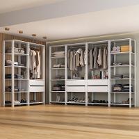 Closet Aberto Modulado Arara Organizadora Com Cabideiro 405cm Allegra Multimóveis Mp4391 Branco - 1