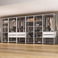 Closet Aberto Modulado Arara Organizadora Com Cabideiro 405cm Allegra Multimóveis Mp4391 Branco - 8