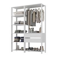 Closet Aberto Modulado Arara Organizadora Com Cabideiro 135cm Allegra Multimóveis Mp4389 Branco - 2