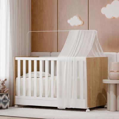 Berço Americano Doce Sonho Vira Mini Cama Com Rodinhas Freijo