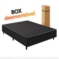 Cama Box Baú Lateral King Colchão Com Molas Ensacadas City Pillow Top 193x203x67cm Hellen Preto - 3