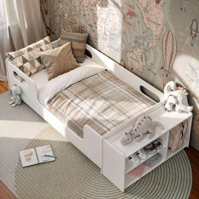 Cama Infantil Aconchego Com Grades E Sapateira Cor Branco