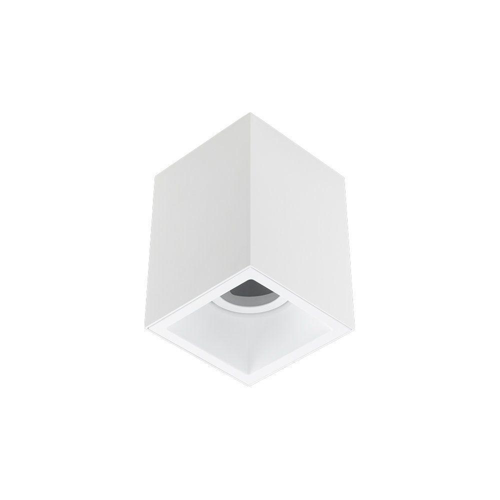 Spot De Sobrepor Recuado Stella Square Out Par 20 E27 Bivolt Branco - 1