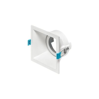Spot De Embutir Recuado Stella Square Ar70 Gu10 Quadrado Bivolt Branco