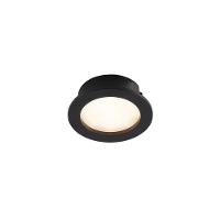 Spot De Embutir Para Móvel Stella Móbili Redondo Led Alto Irc 90 2,5w Bivolt Preto - 3000k - Luz Amarela - 1