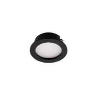 Spot De Embutir Para Móvel Stella Móbili Redondo Led Alto Irc 90 2,5w Bivolt Preto - 3000k - Luz Amarela - 2