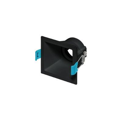 Spot De Embutir Recuado Stella Square Mr11 Gu10 Quadrado Bivolt Preto