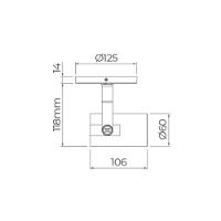 Spot De Sobrepor Com Canopla Stella Flow Mr16 Gu10 Bivolt Branco - 2