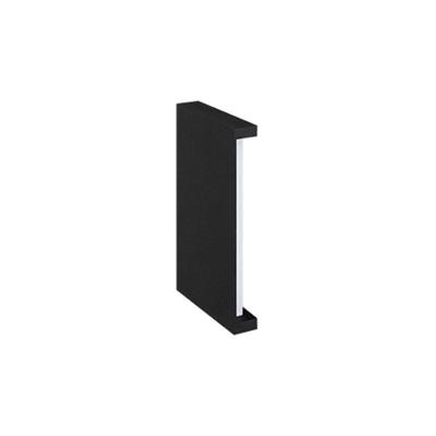 Arandela Stella Reflex Led 20cm Ip65 6w Bivolt Preto - 3000k - Luz Amarela