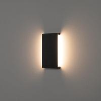 Arandela Stella Reflex Led 20cm Ip65 6w Bivolt Preto - 3000k - Luz Amarela - 3