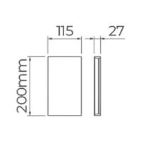 Arandela Stella Reflex Led 20cm Ip65 6w Bivolt Preto - 3000k - Luz Amarela - 4