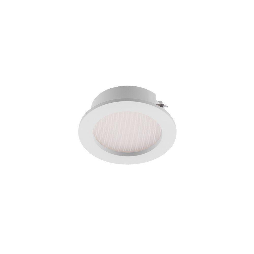 Spot De Embutir Para Móvel Stella Móbili Redondo Led Alto Irc 90 2,5w Bivolt Branco - 3000k - Luz Amarela - 2