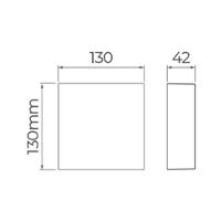 Arandela Stella Ice Quadrada Led 13cm Ip65 7,5w Bivolt Branco - 4000k - Luz Neutra - 2