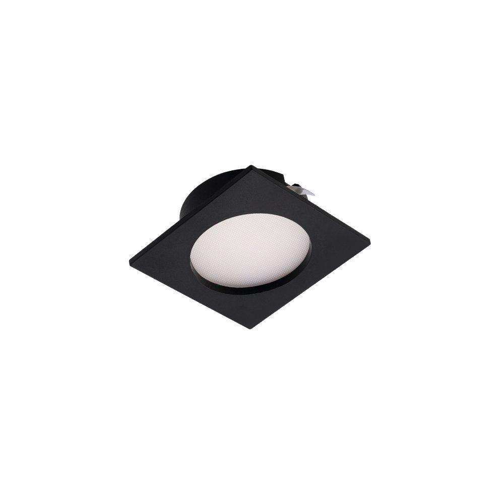 Spot De Embutir Para Móvel Stella Móbili Quadrado Led Alto Irc 90 2,5w Bivolt Preto - 3000k - Luz Amarela - 2