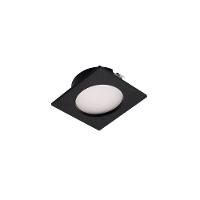 Spot De Embutir Para Móvel Stella Móbili Quadrado Led Alto Irc 90 2,5w Bivolt Preto - 3000k - Luz Amarela - 2