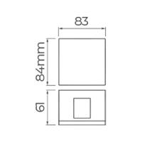 Arandela - Balizador Stella Line Led Ip65 6w Bivolt Preto - 3000k - Luz Amarela - 5