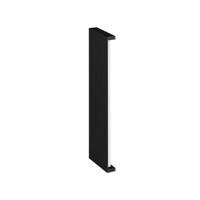 Arandela Stella Reflex Led 42cm Ip65 12w Bivolt Preto - 2700k - Luz Amarela