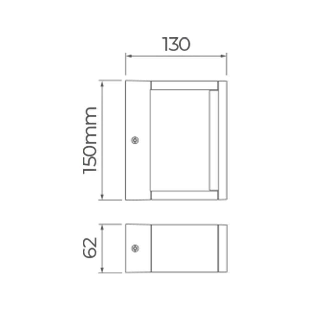 Arandela Stella Recognizer Led Ip65 7w Bivolt Branco - 3000k - Luz Amarela - 3
