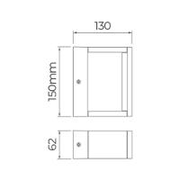Arandela Stella Recognizer Led Ip65 7w Bivolt Branco - 3000k - Luz Amarela - 3