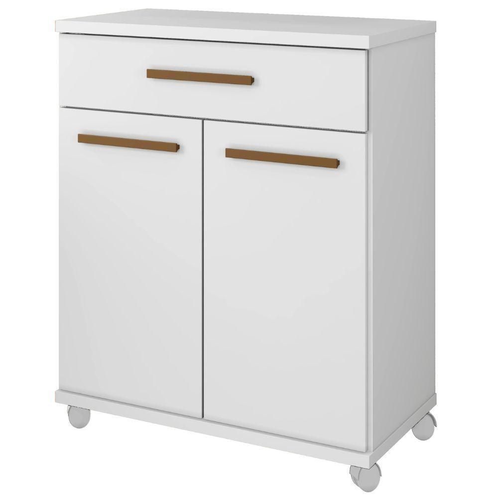 Balcão Londrina 2 Portas 1 Gaveta Branco Arte Móveis - 1