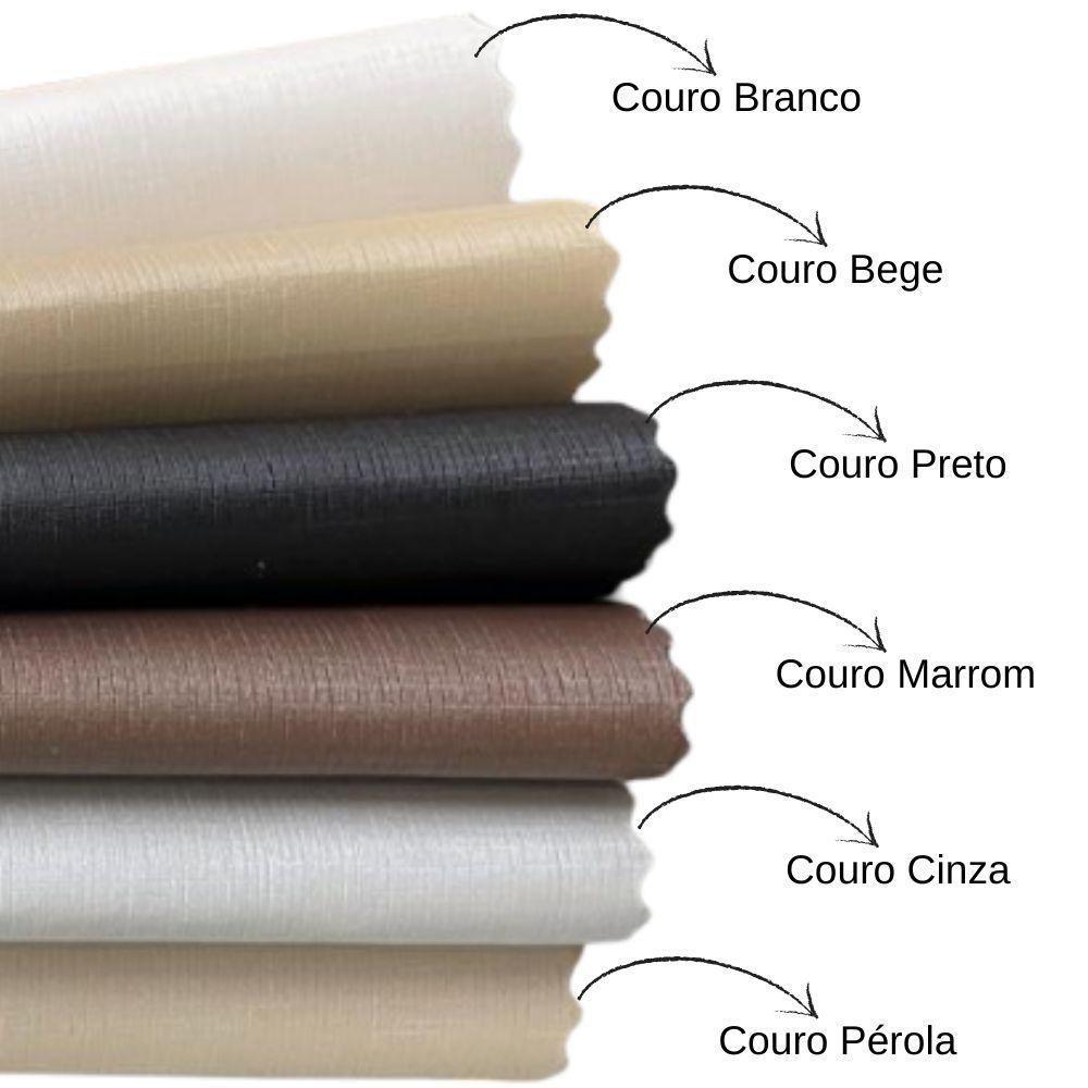 Cabeceira Estofada Queen Espanha Couro Cinza 160 Cm - 3