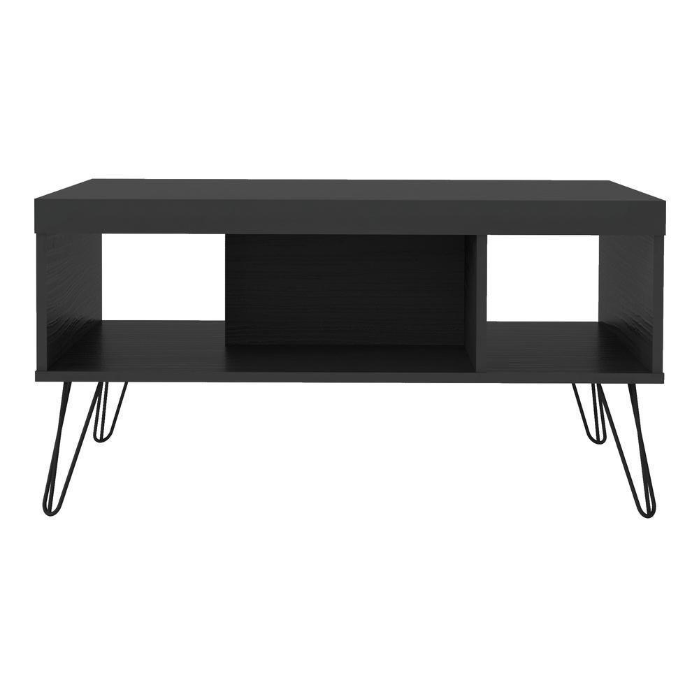 Mesa De Centro 91Cm Com Nichos Multimóveis Cr45148 Preta Preto - 2