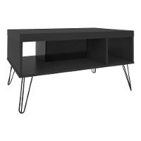 Mesa De Centro 91Cm Com Nichos Multimóveis Cr45148 Preta Preto - 3
