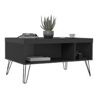 Mesa De Centro 91Cm Com Nichos Multimóveis Cr45148 Preta Preto - 5