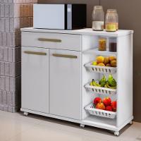 Fruteira Salinas 2 Portas 1 Gaveta Branco Arte Móveis - 2