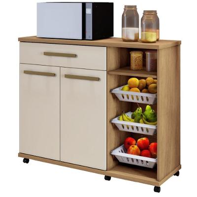 Fruteira Salinas 2 Portas 1 Gaveta Cinamomo Off White Arte Móveis