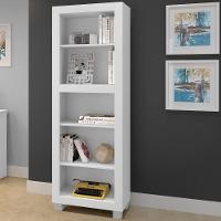 Estante Livreiro Dubai Branco Arte Móveis - 2