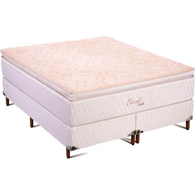 Conjunto Colchão Box Queen Molas Ensacadas Eternet Polar